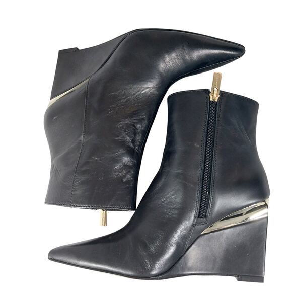 Vince Camuto Black Ankle wedge boots 6.5 - Picture 8 of 10